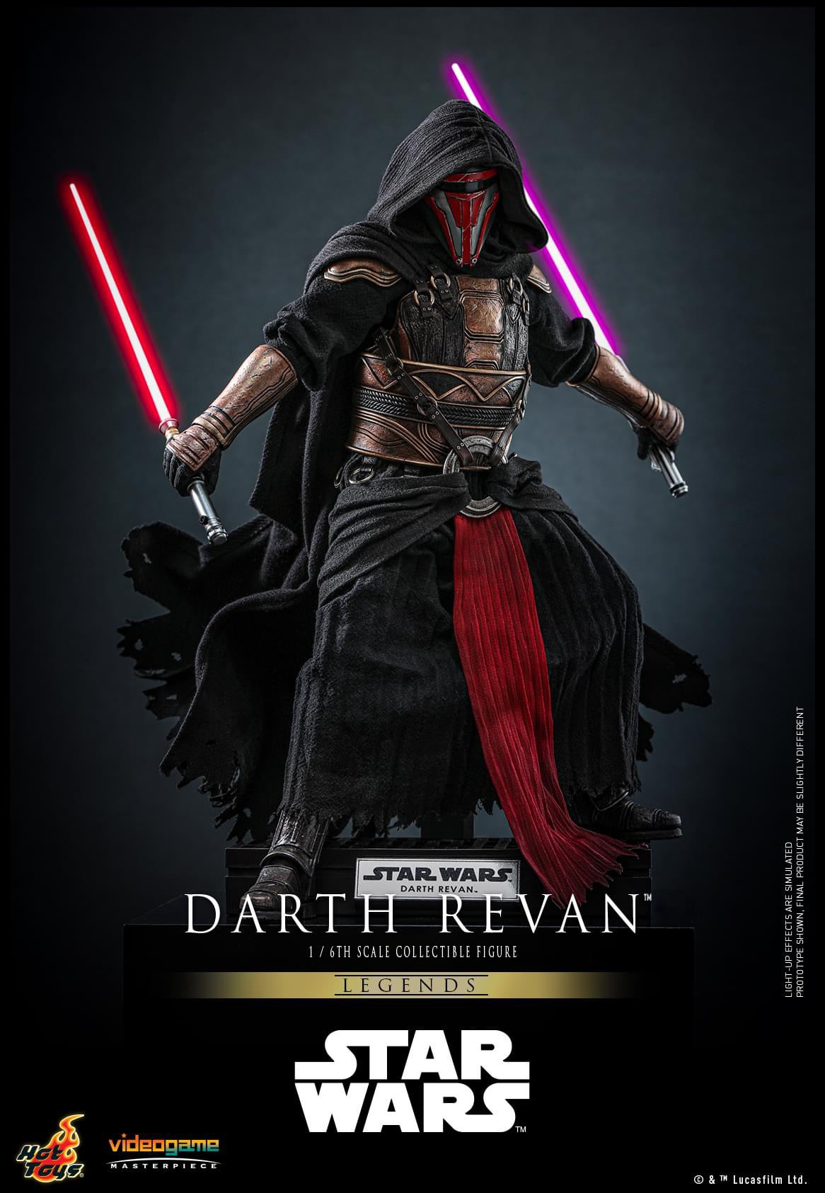 Preventa Figura Darth Revan - Star Wars Legends™ marca Hot Toys VGM62 escala 1/6