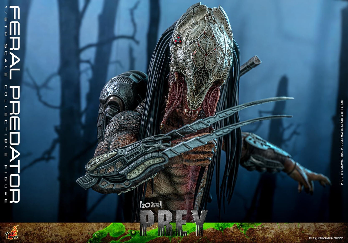 Preventa Figura Feral Predator - Prey marca Hot Toys TMS114 escala 1/6