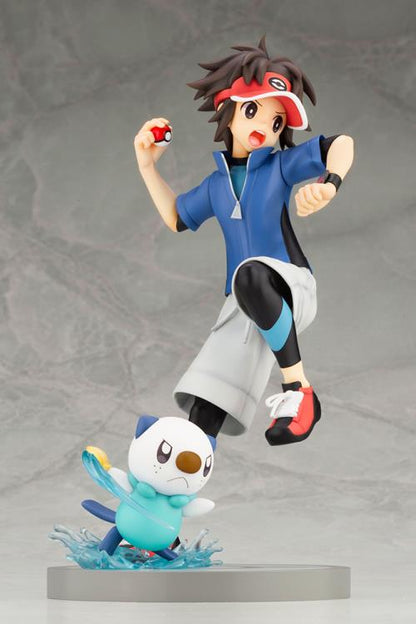 Pedido Estatua Nate con Oshawott - Pokemon - ArtFX J marca Kotobukiya escala 1/8