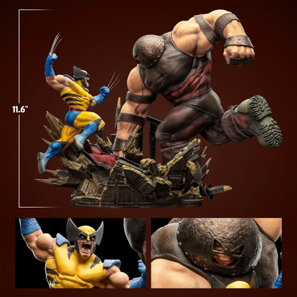 Preventa Estatua Wolverine vs Juggernaut (EXCLUSIVE) (Limited Edition) - X-Men marca Iron Studios escala de arte 1/10