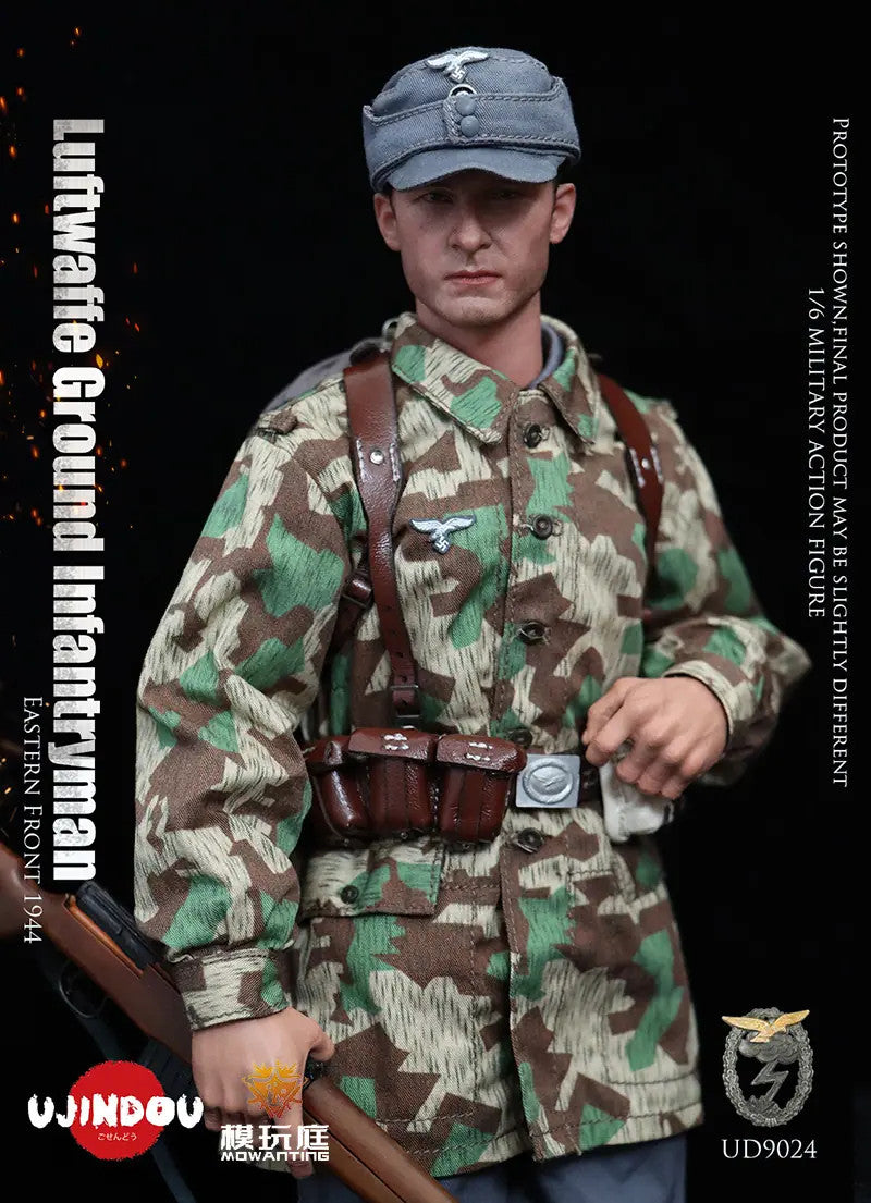 Preventa Figura WWII German Luftwaffe Field Divisions - Infantry Eastern Front 1944 marca Ujindou UD9024 escala 1/6