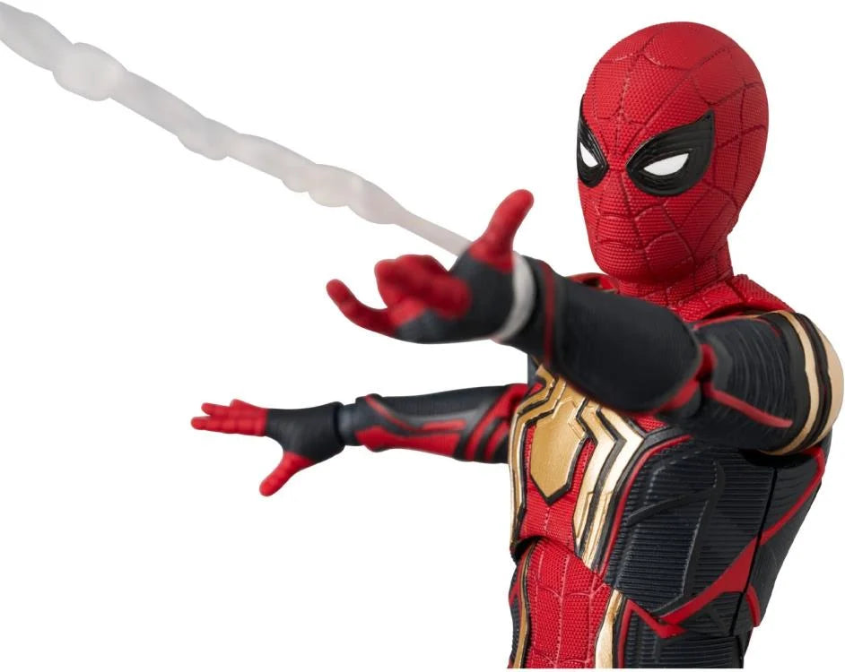 Preventa Figura Spider-Man (Integrated Suit) - Spider-Man: No Way Home - MAFEX marca Medicom Toy No.245 escala pequeña 1/12