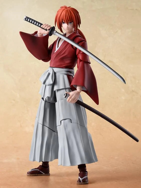 Preventa Figura Kenshin Himura - Rurouni Kenshin: Meiji Swordsman Romantic Story - S.H.Figuarts marca Bandai Spirits escala pequeña 1/12