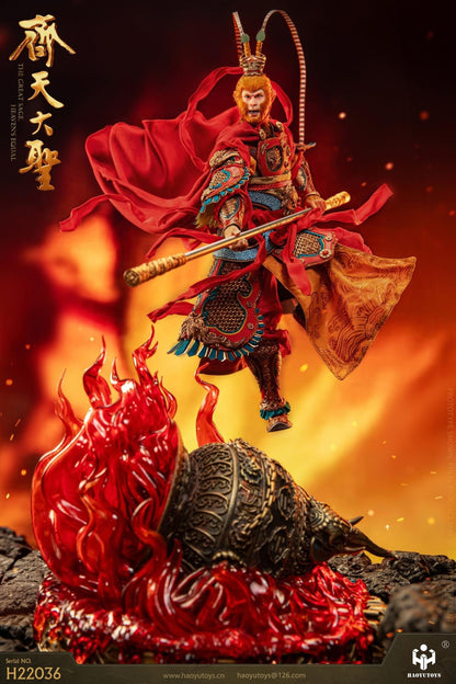 Preventa Figura Monkey King's (Nao Tiangong version) (cobre) marca Haoyutoys H22036 escala 1/6