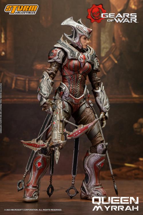 Preventa Figura Queen Myrrah - Gears of War  marca Storm Collectibles escala pequeña 1/12