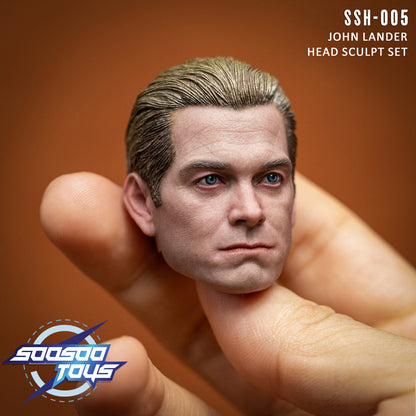 Preventa Cabezas de John Lander (Set de 2 cabezas) marca Soosootoys SSH-005 escala 1/6