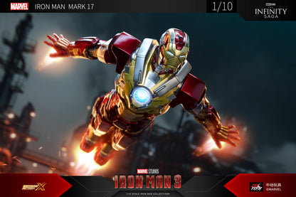 Preventa Figura Iron Man Mark 17 - Avengers The Infinity Saga marca ZD Toys escala pequeña 1/10 (18 cm)