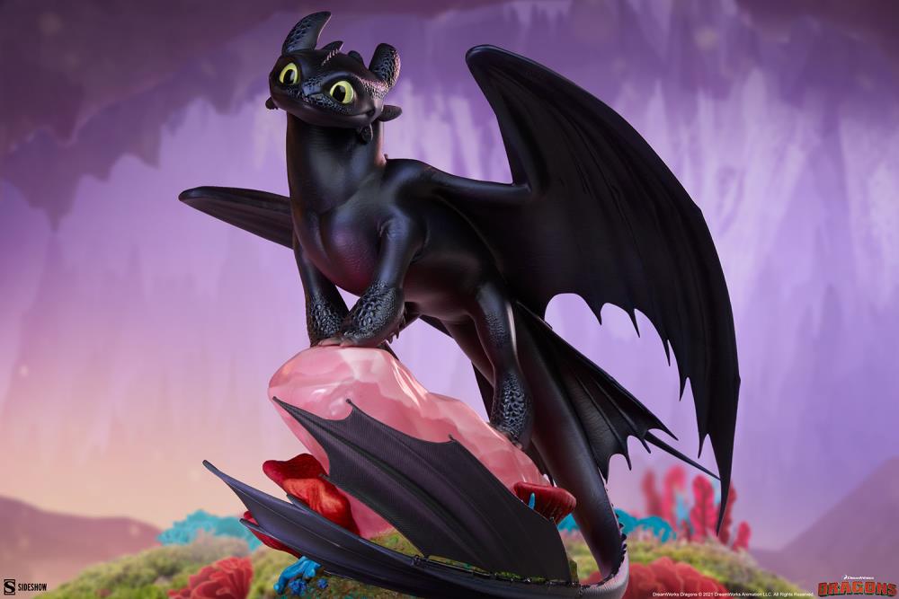 Pedido Estatua Toothless - Cómo Entrenar a tu Dragón: El Mundo Oculto marca Sideshow Collectibles (30.48 cm)