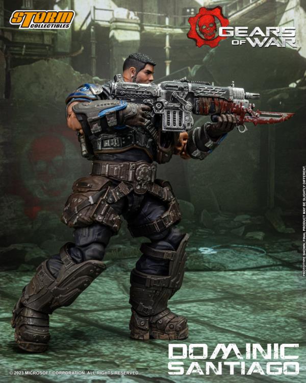 Preventa Figura Dominic Santiago - Gears of War  marca Storm Collectibles escala pequeña 1/12