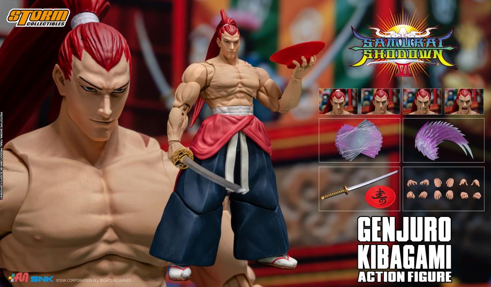 Pedido Figura Genjuro Kibagami - Samurai Shodown VI marca Storm Collectibles SNSS04 escala pequeña 1/12