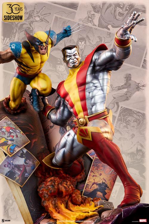 Preventa Estatua Marvel Colossus & Wolverine (Fastball Special) marca Sideshow Collectibles (45.72 cm)