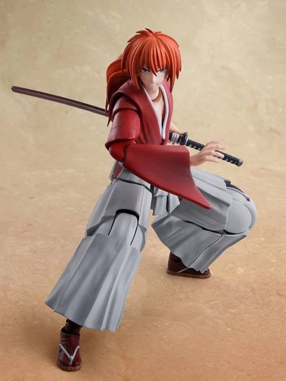 Preventa Figura Kenshin Himura - Rurouni Kenshin: Meiji Swordsman Romantic Story - S.H.Figuarts marca Bandai Spirits escala pequeña 1/12