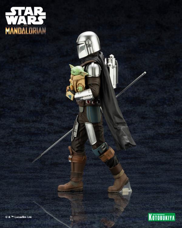 Pedido Estatua The Mandalorian & Grogu con Lanza Beskar - The Mandalorian - ArtFX+ marca Kotobukiya escala 1/10