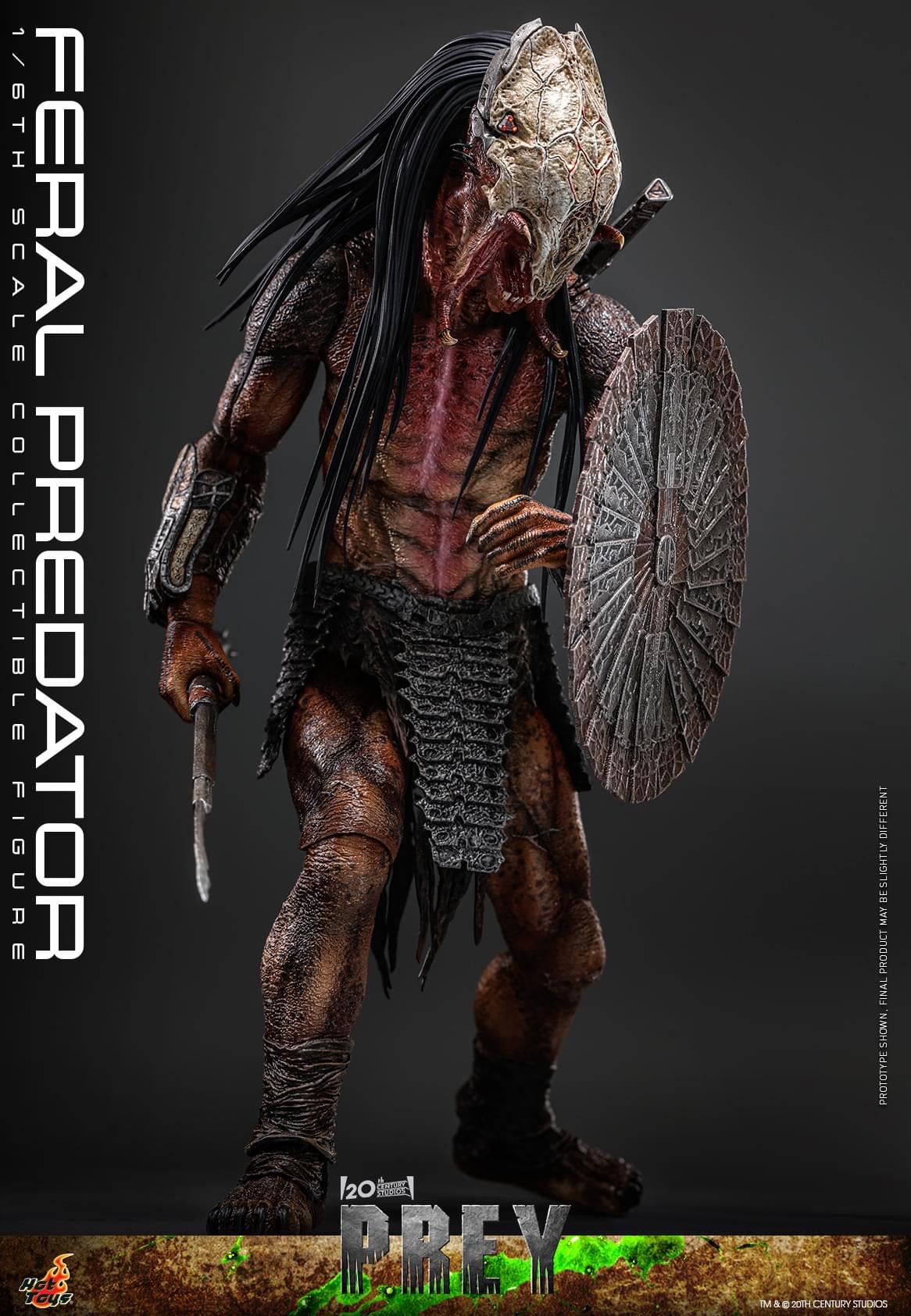 Preventa Figura Feral Predator - Prey marca Hot Toys TMS114 escala 1/6