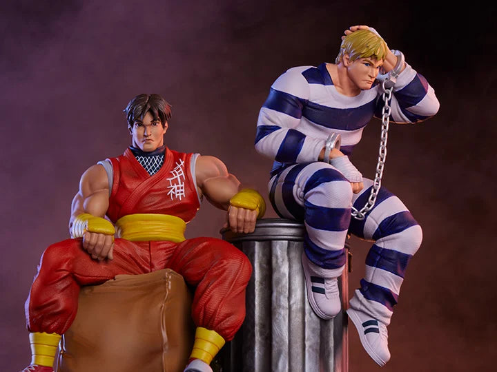 Preventa Set Estatuas Cody & Guy - Street Jam - Street Fighter marca PCS Collectibles escala 1/10