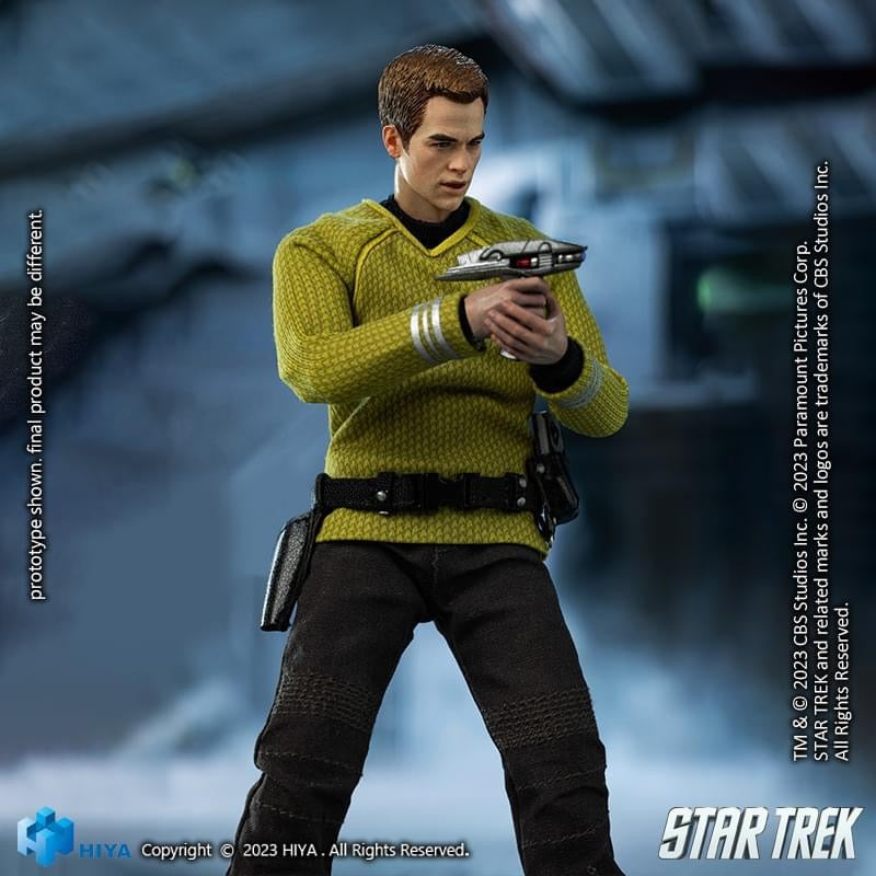 Preventa Figura James T. Kirk (Exclusiva PX Previews) - Star Trek (2009) - Exquisite Super Series marca HIYA ESS0265 escala pequeña 1/12