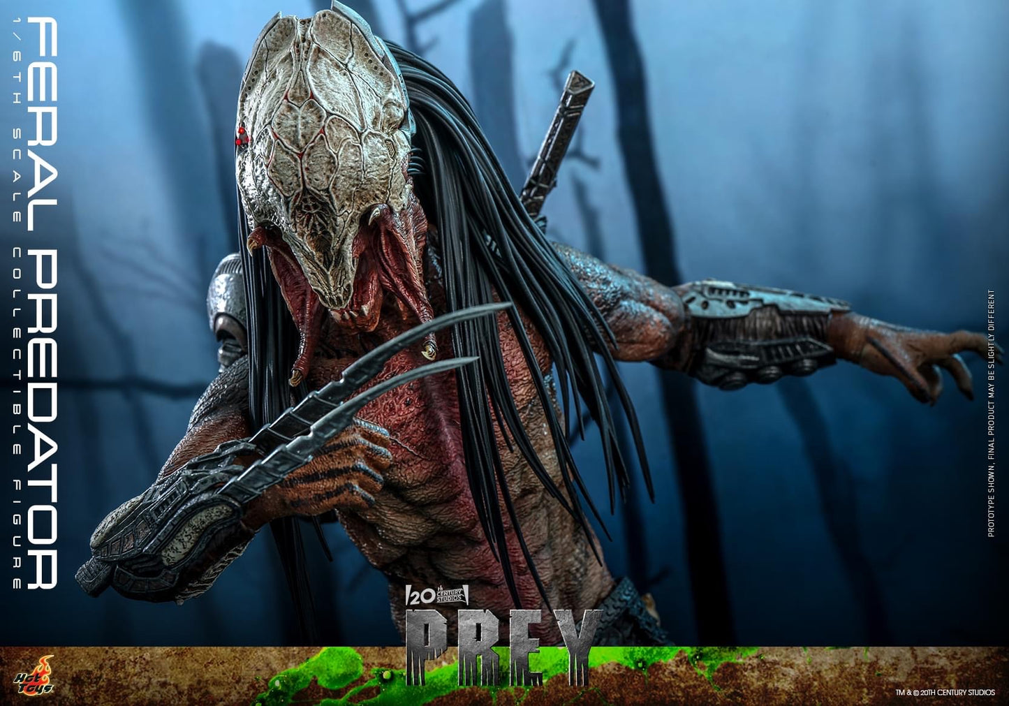 Preventa Figura Feral Predator - Prey marca Hot Toys TMS114 escala 1/6