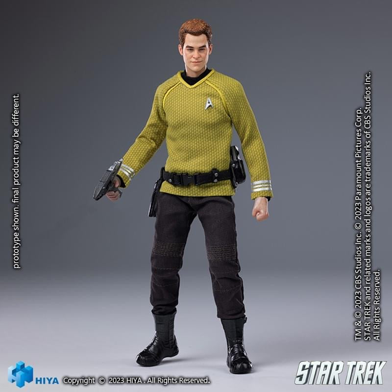 Preventa Figura James T. Kirk (Exclusiva PX Previews) - Star Trek (2009) - Exquisite Super Series marca HIYA ESS0265 escala pequeña 1/12