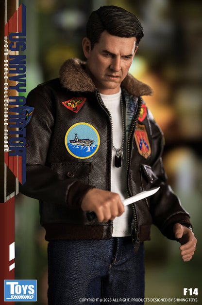 Preventa Figura US Navy Aviator (casual version) marca Shining Toys F14 escala 1/6