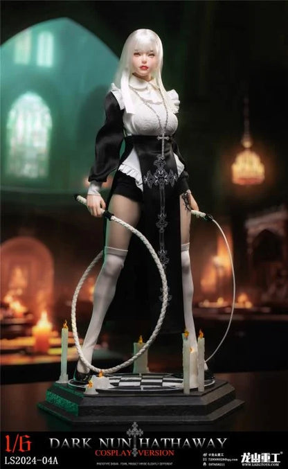 Preventa Figura Dark Nun Hathaway (white hair version) marca LongShan LS2024-04A escala 1/6