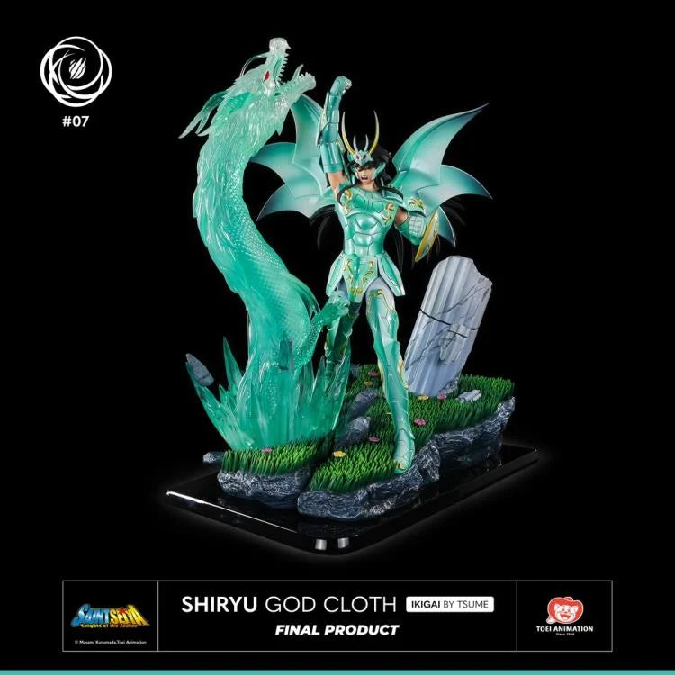 Pedido Estatua SHIRYU God Cloth (Limited Edition) - Saint Seiya Ikigai marca TSUME a escala 1/6 (43 cm)