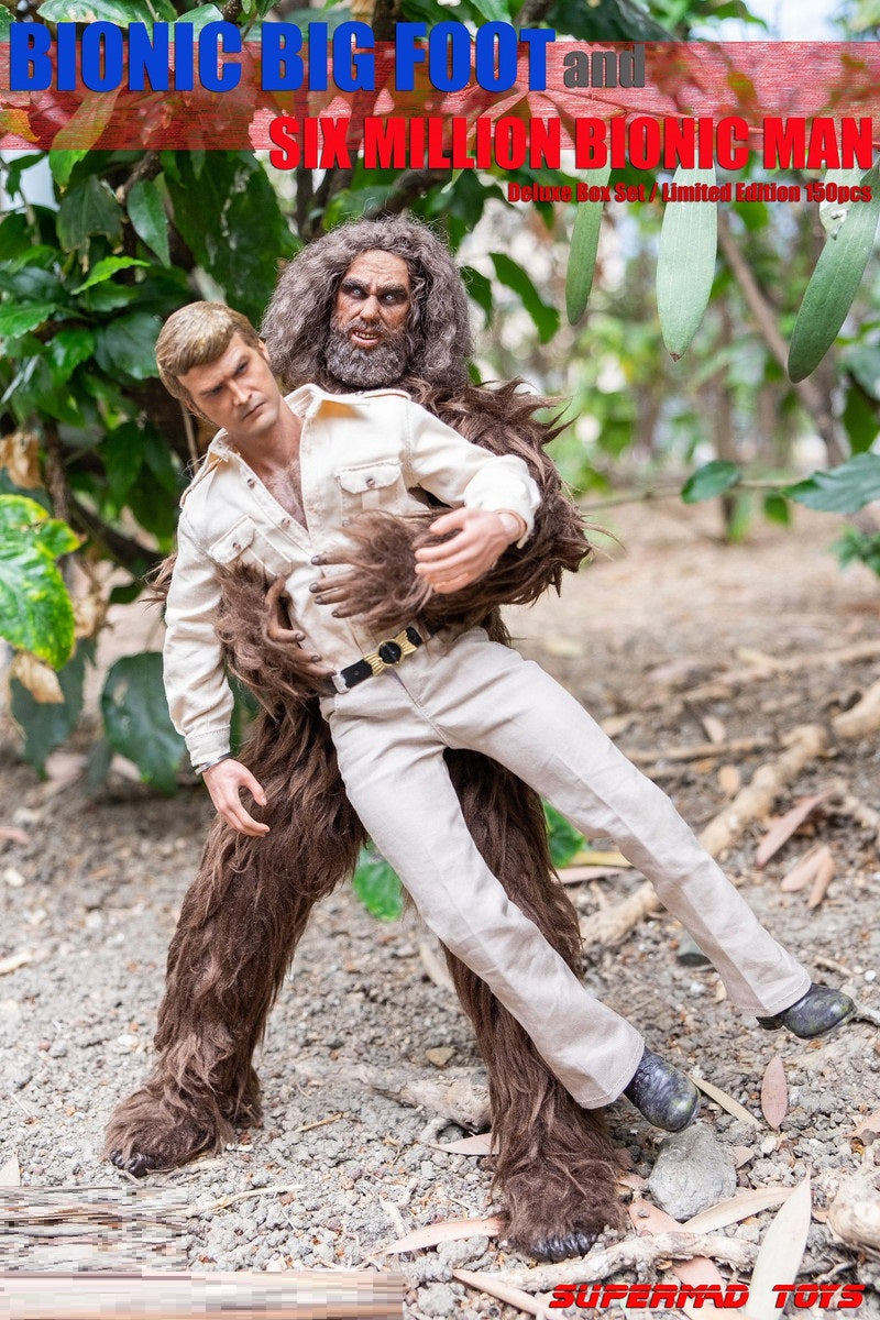 Preventa Set de Figuras Bionic Man (Hunting Suit 2.0) y Bionic Big Foot (Edición Limitada) (Deluxe Edition) marca Supermad Toys escala 1/6