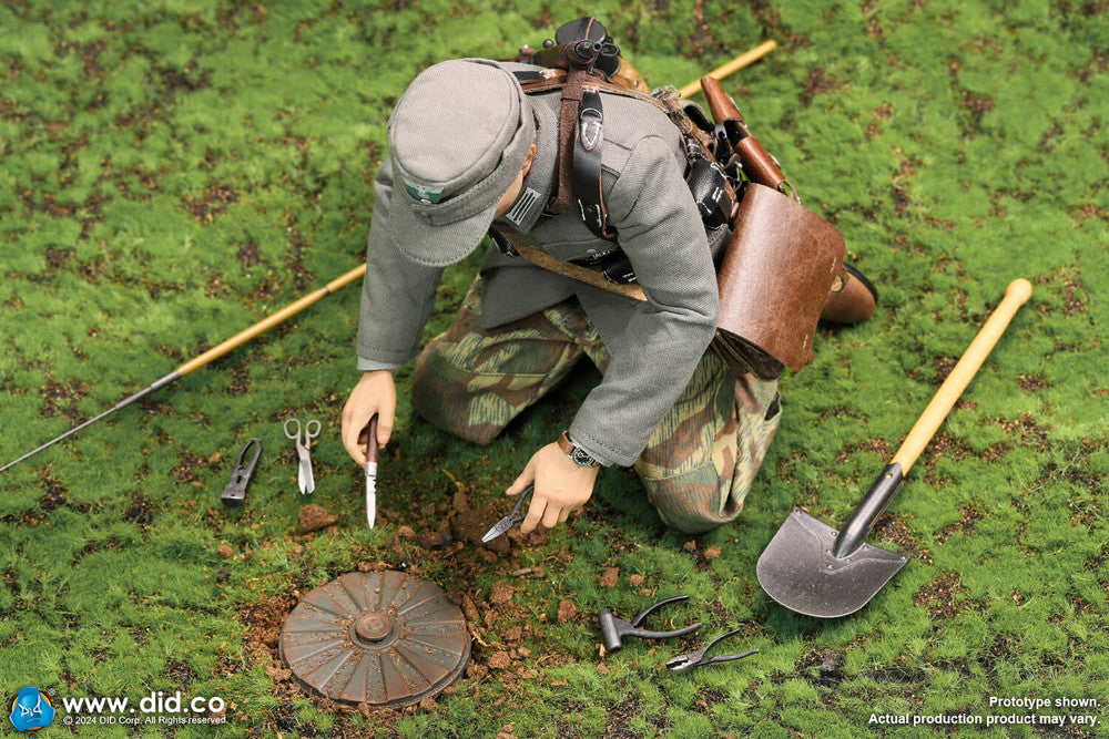 Preventa Figura Jürgen Neumann - WWII German WH Mine Detector marca DID D80180 escala 1/6