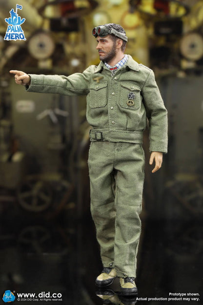 Pedido Figura Lehmann - WWII German U-Boat Commander - Palm Hero Series marca DID XD80026 escala pequeña 1/12