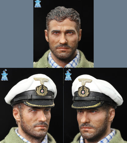 Pedido Figura Lehmann - WWII German U-Boat Commander - Palm Hero Series marca DID XD80026 escala pequeña 1/12