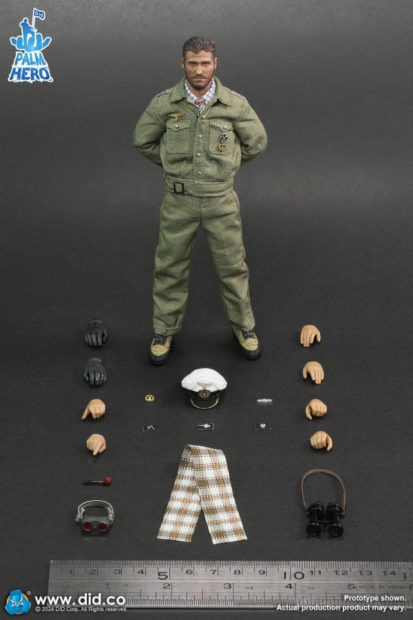 Pedido Figura Lehmann - WWII German U-Boat Commander - Palm Hero Series marca DID XD80026 escala pequeña 1/12