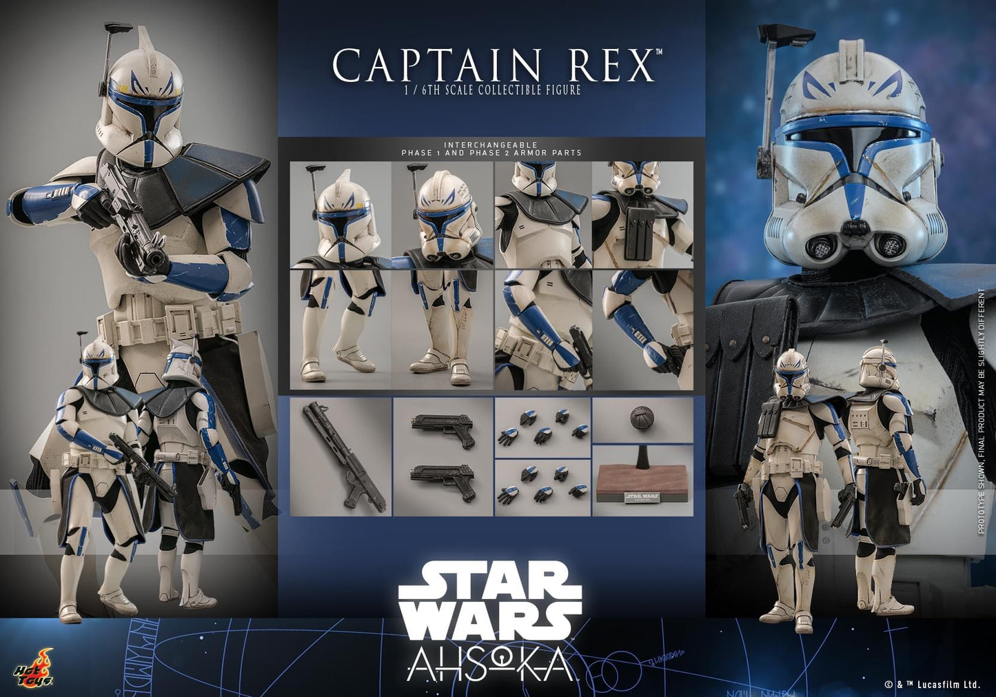 Preventa Figura CAPTAIN REX ™ - Star Wars: Ahsoka ™ marca Hot Toys TMS119 escala 1/6