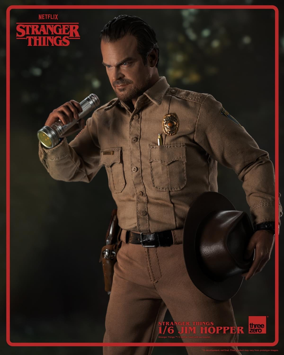 Preventa Figura Jim Hopper - Stranger Things marca Threezero 3Z0515 escala 1/6