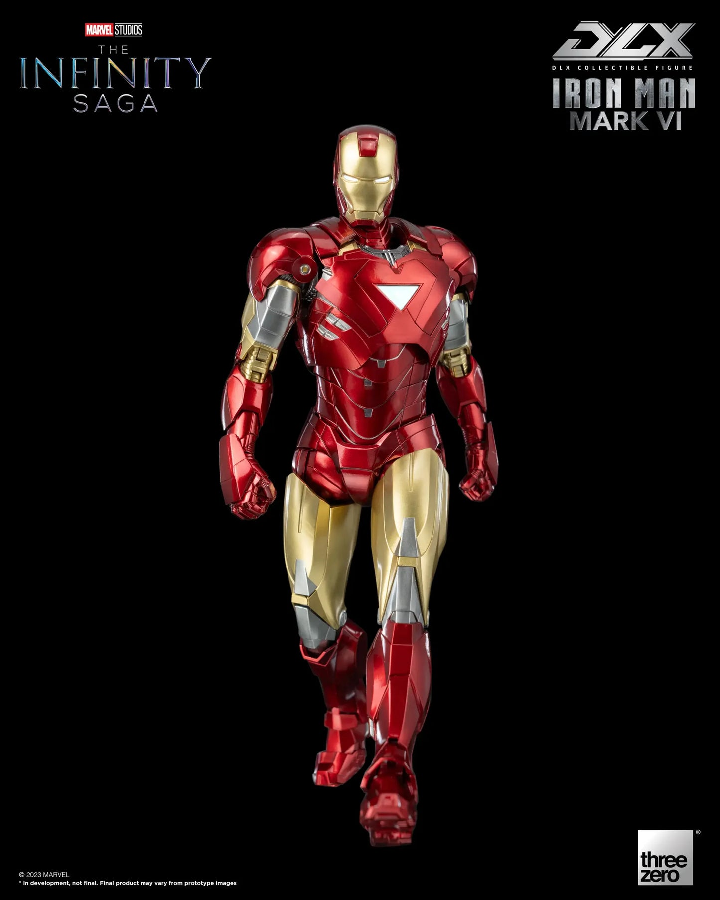 Preventa Figura DLX Iron Man Mark 6 - Marvel Studios: The Infinity Saga marca Threezero 3Z0500 escala pequeña 1/12