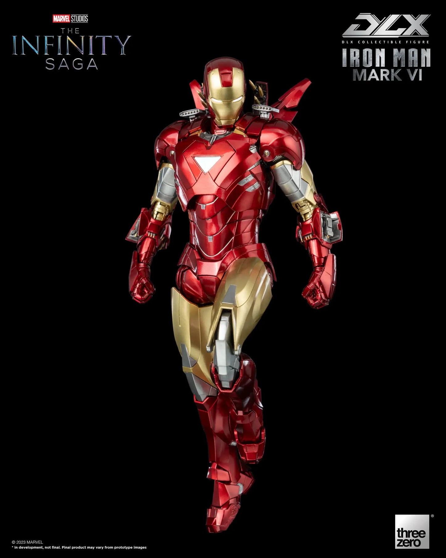 Preventa Figura DLX Iron Man Mark 6 - Marvel Studios: The Infinity Saga marca Threezero 3Z0500 escala pequeña 1/12