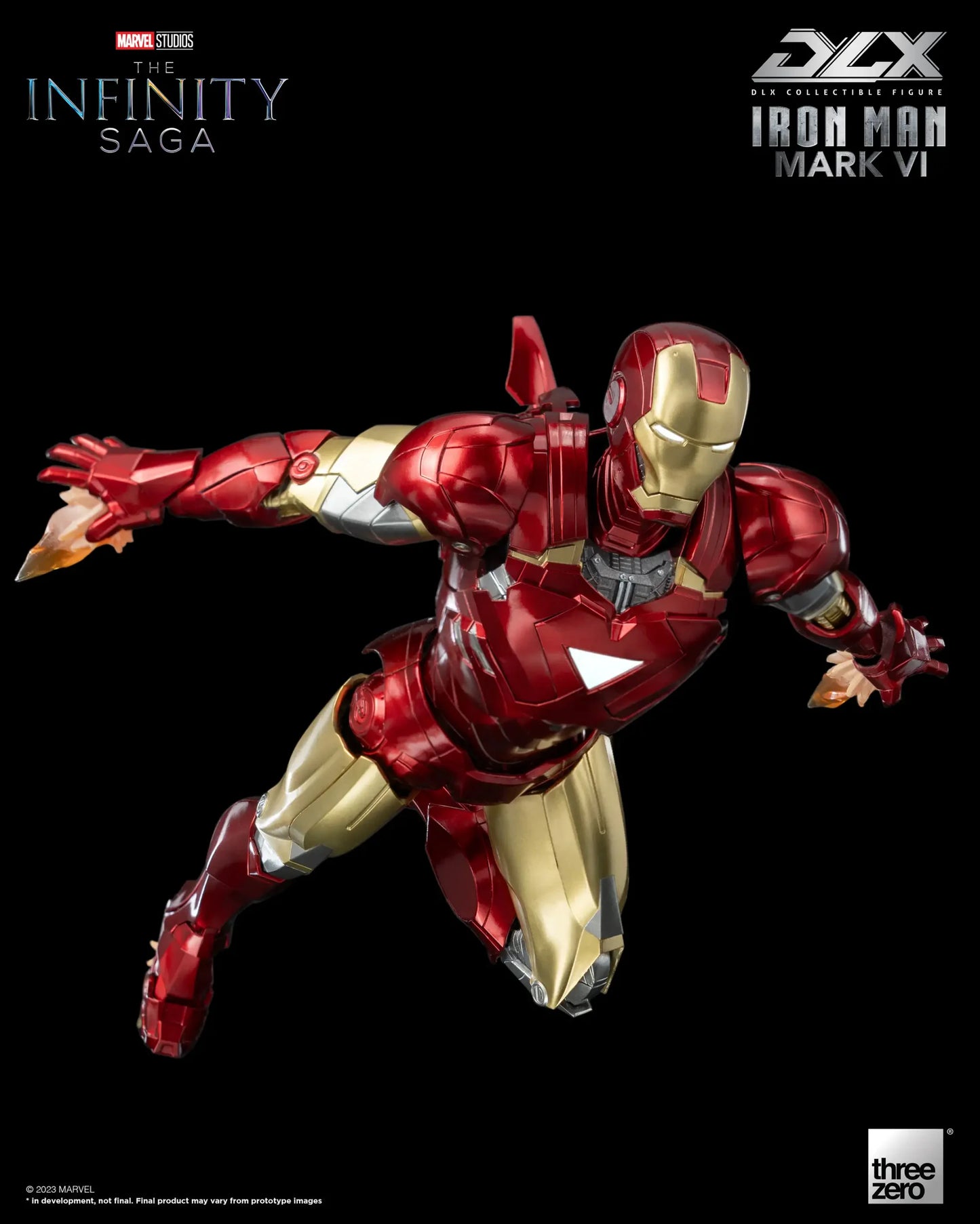 Preventa Figura DLX Iron Man Mark 6 - Marvel Studios: The Infinity Saga marca Threezero 3Z0500 escala pequeña 1/12