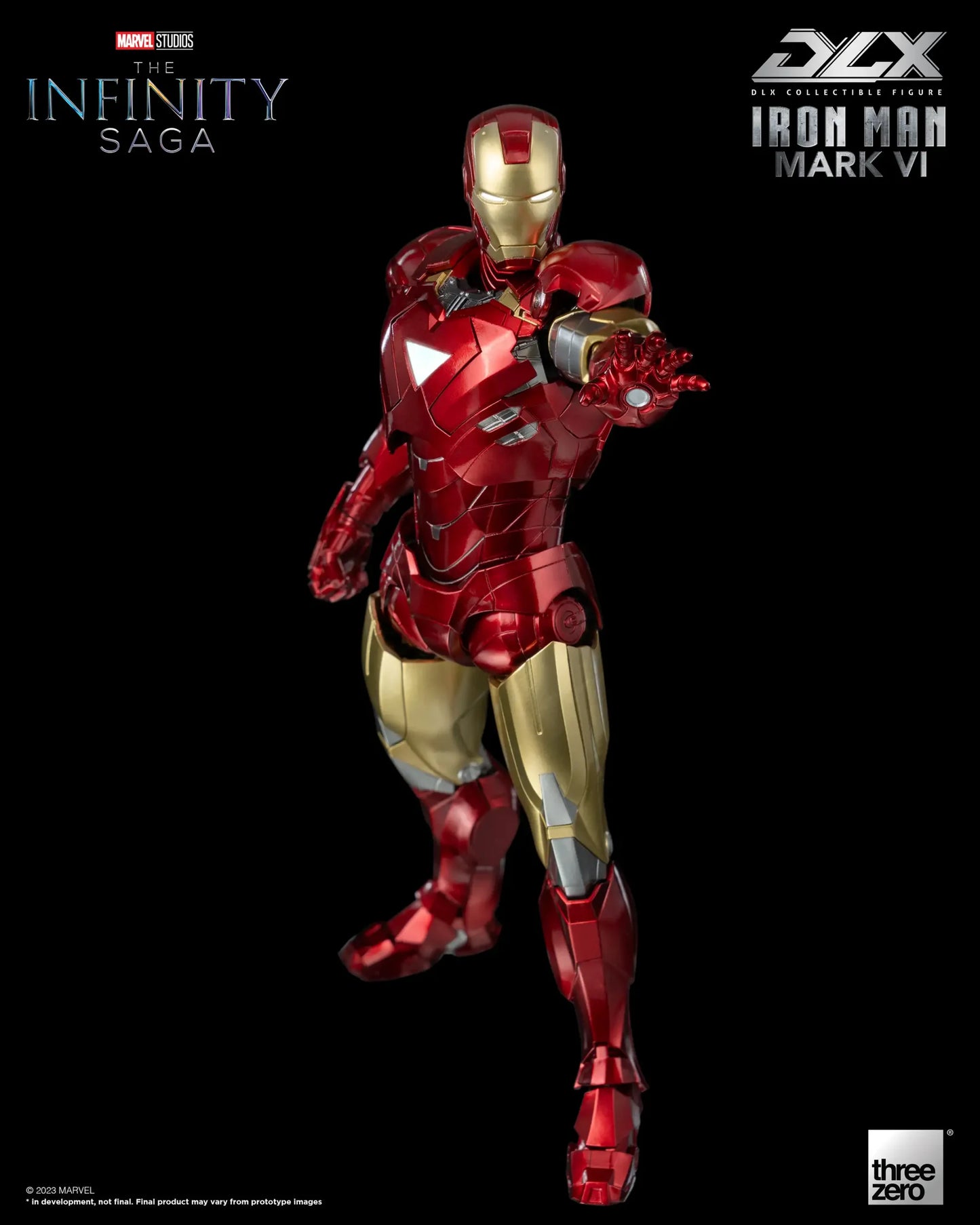 Preventa Figura DLX Iron Man Mark 6 - Marvel Studios: The Infinity Saga marca Threezero 3Z0500 escala pequeña 1/12