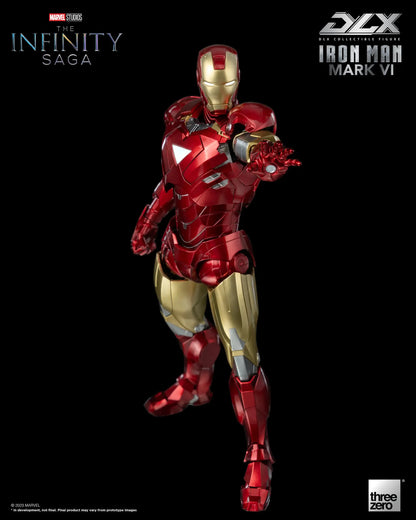 Preventa Figura DLX Iron Man Mark 6 - Marvel Studios: The Infinity Saga marca Threezero 3Z0500 escala pequeña 1/12