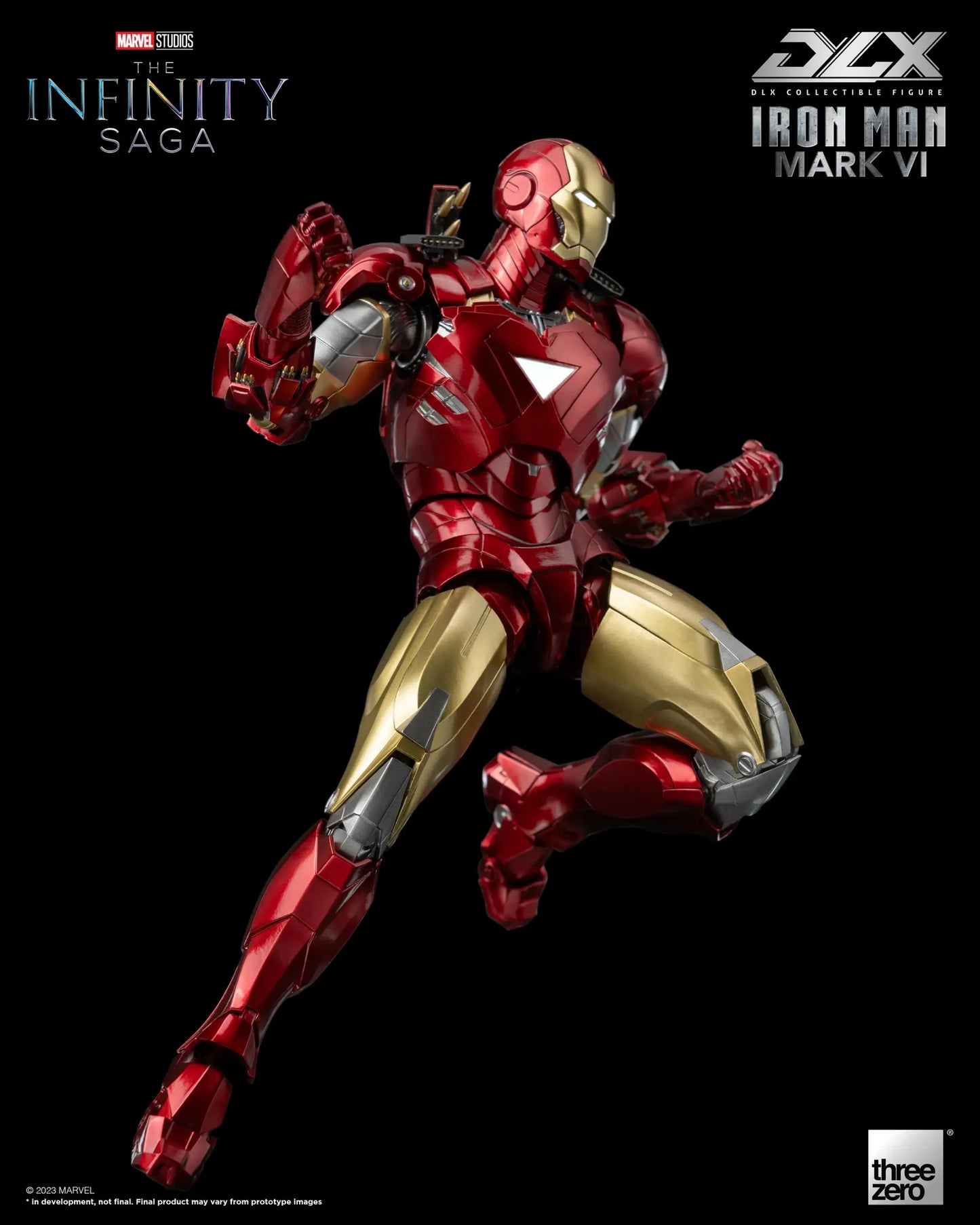 Preventa Figura DLX Iron Man Mark 6 - Marvel Studios: The Infinity Saga marca Threezero 3Z0500 escala pequeña 1/12