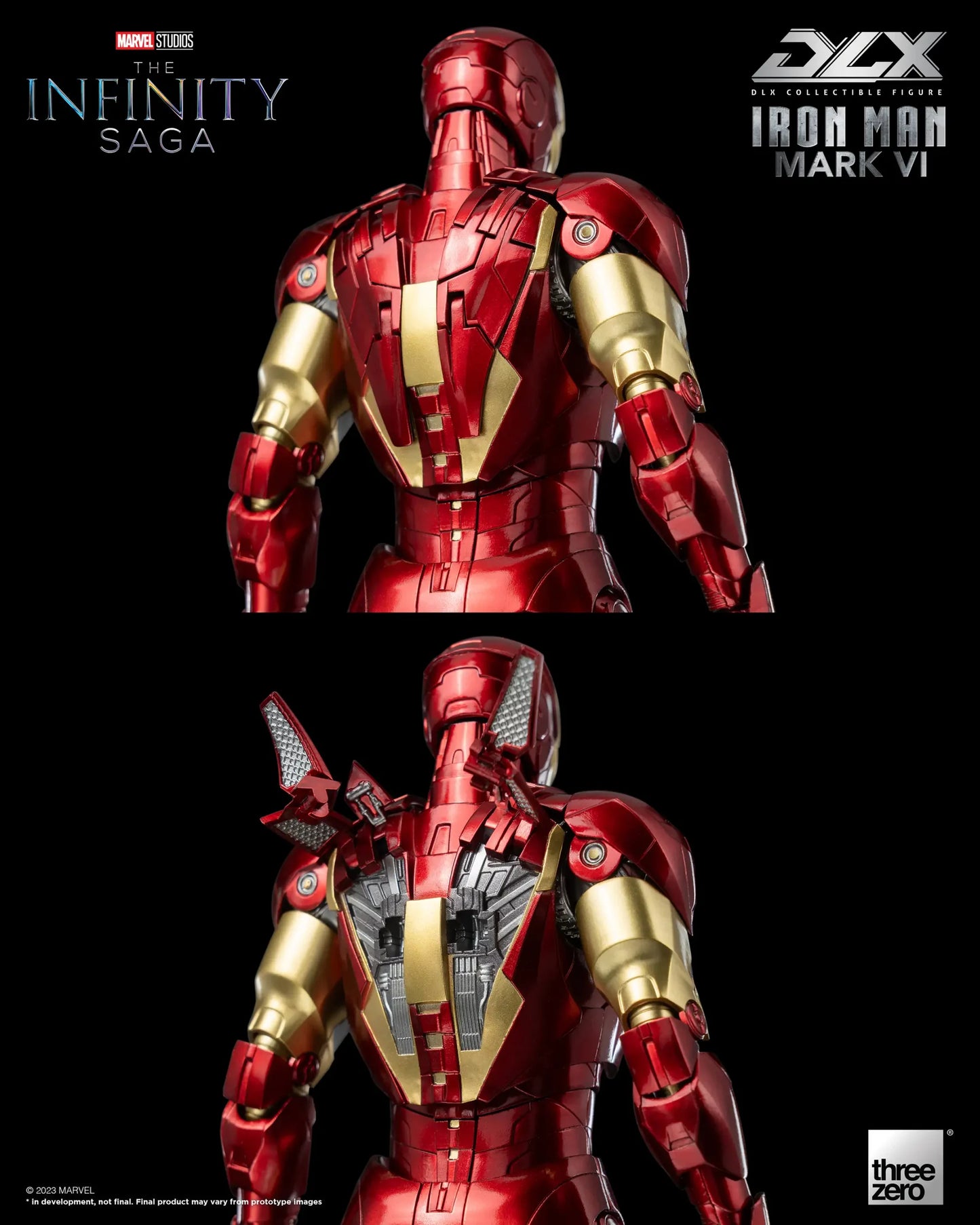 Preventa Figura DLX Iron Man Mark 6 - Marvel Studios: The Infinity Saga marca Threezero 3Z0500 escala pequeña 1/12