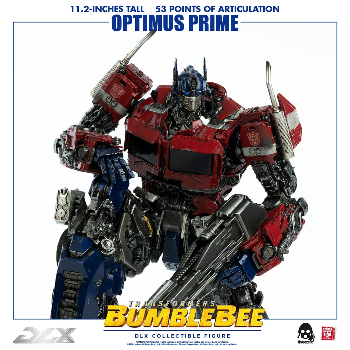 Pedido Figura DLX Optimus Prime - Transformers Bumblebee marca Threezero 3Z0159 (28.4 cm)