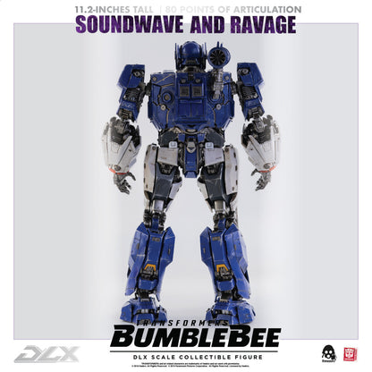 Preventa Figura DLX Soundwave y Ravage - Transformers: Bumblebee Movie marca Threezero 3Z0160 (28.5 cm) (relanzamiento)