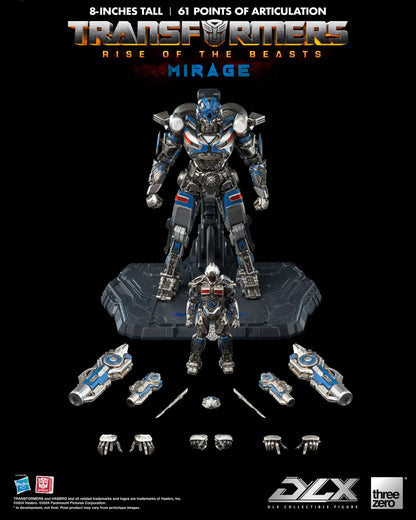 Preventa Figura DLX Mirage - Transformers: Rise of the Beasts marca Threezero 3Z0564 (20.32 cm)