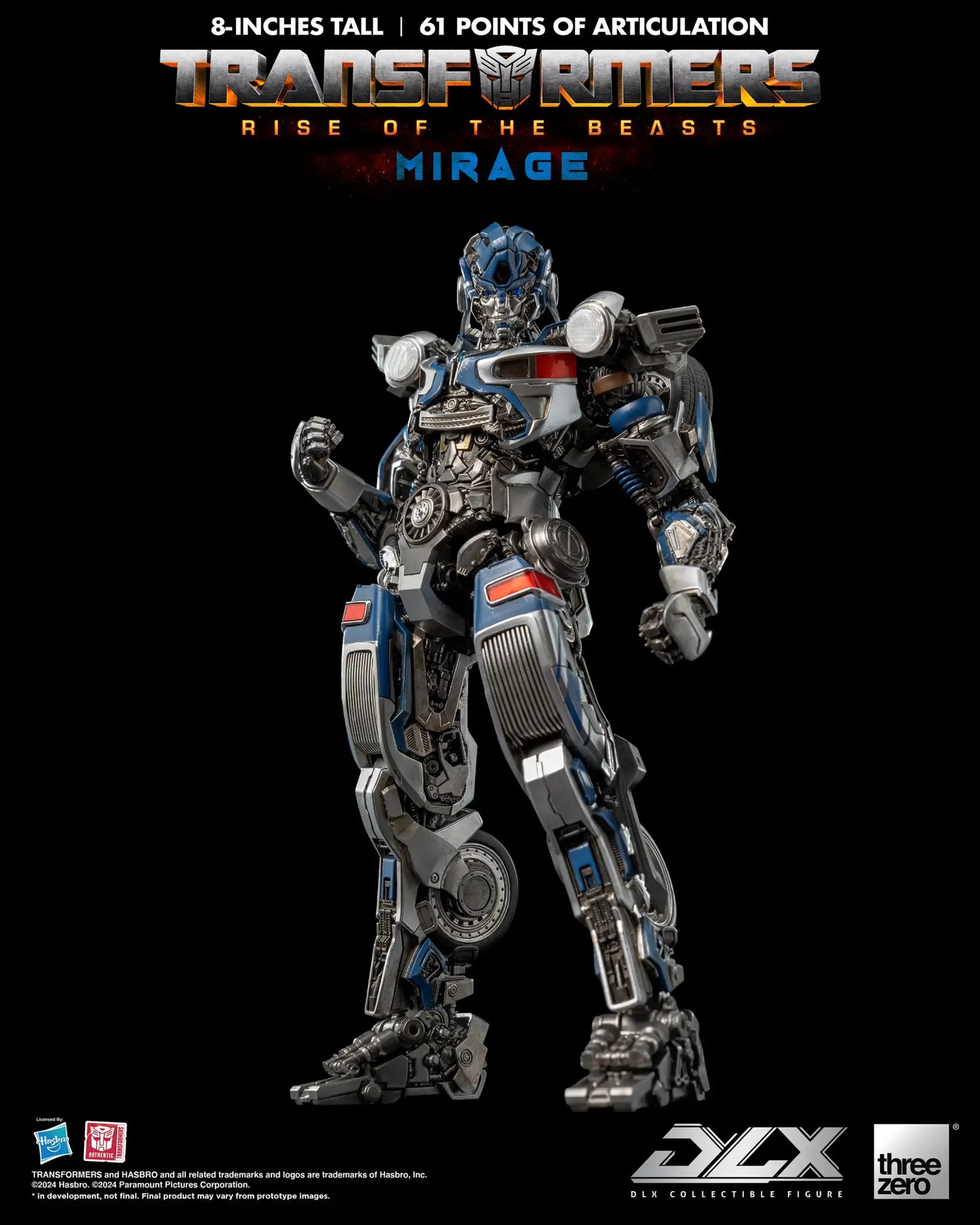 Preventa Figura DLX Mirage - Transformers: Rise of the Beasts marca Threezero 3Z0564 (20.32 cm)