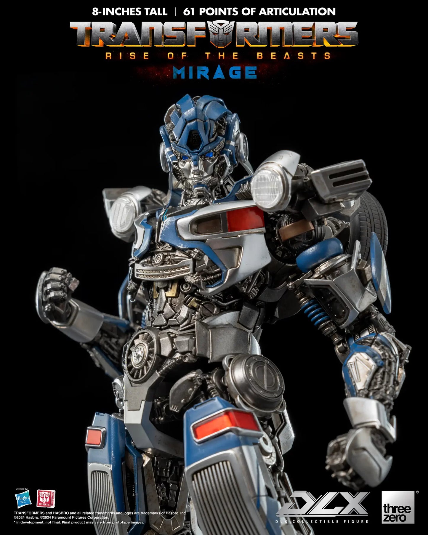 Preventa Figura DLX Mirage - Transformers: Rise of the Beasts marca Threezero 3Z0564 (20.32 cm)