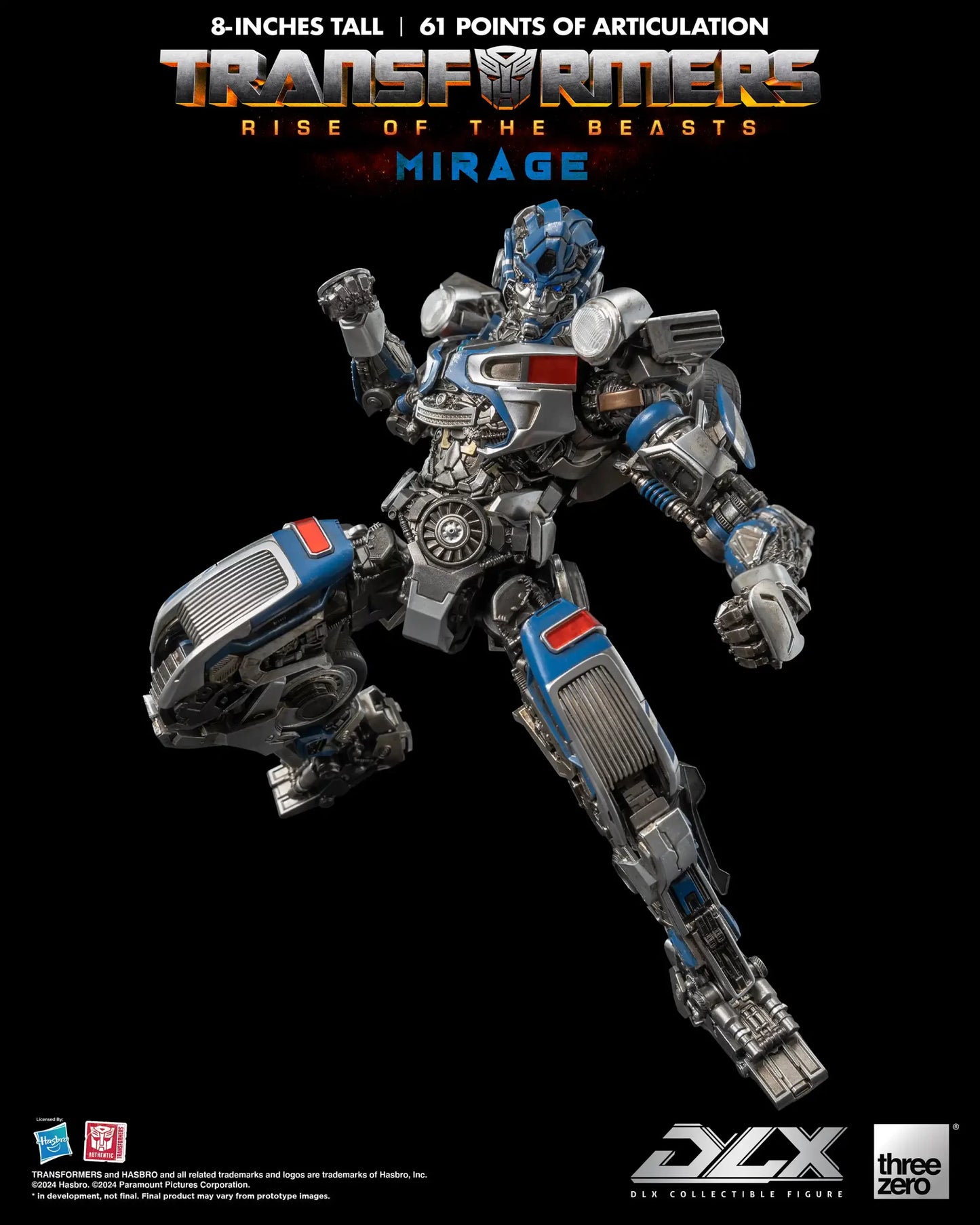 Preventa Figura DLX Mirage - Transformers: Rise of the Beasts marca Threezero 3Z0564 (20.32 cm)