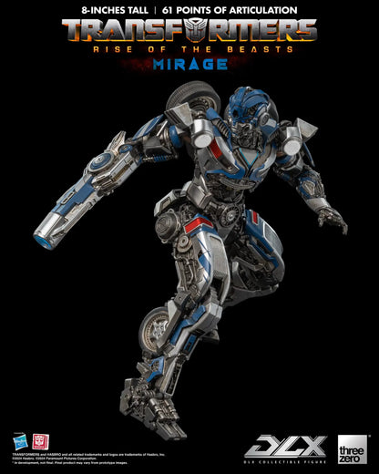 Preventa Figura DLX Mirage - Transformers: Rise of the Beasts marca Threezero 3Z0564 (20.32 cm)