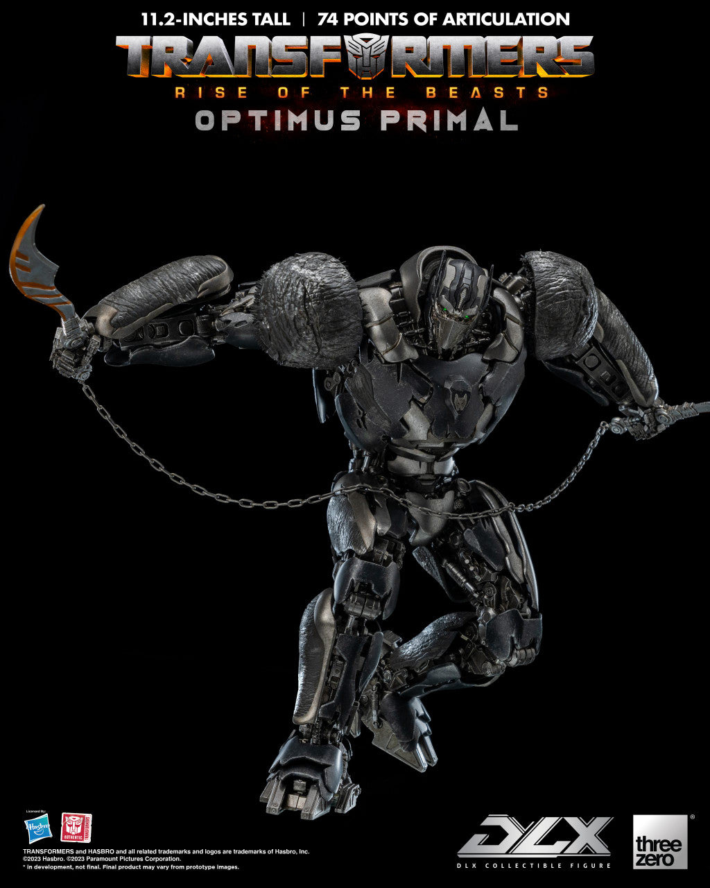 Pedido Figura DLX Optimus Primal - Transformers: Rise of the Beasts marca Threezero 3Z0565 (28.5 cm)