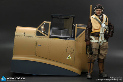 Preventa Base Diorama Cockpit/Cabina BF-109 (Sand) marca DID E60065Y escala 1/6