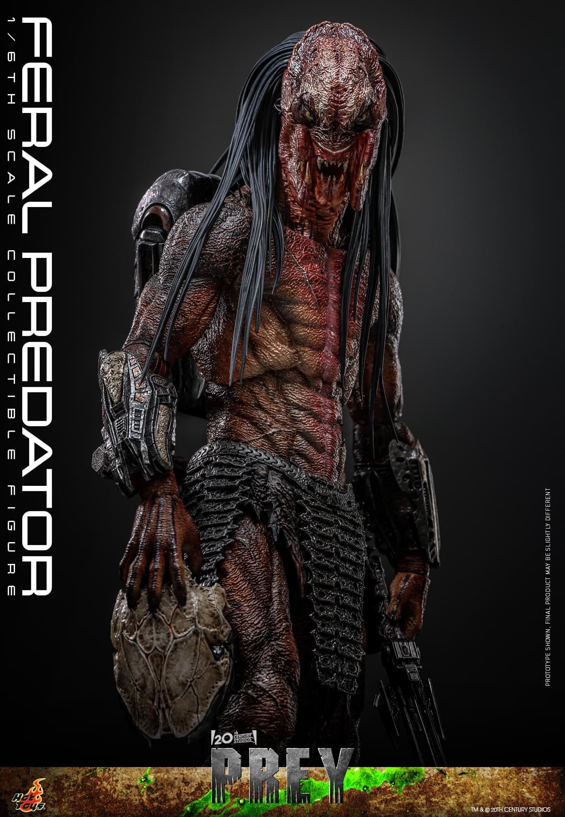 Preventa Figura Feral Predator - Prey marca Hot Toys TMS114 escala 1/6