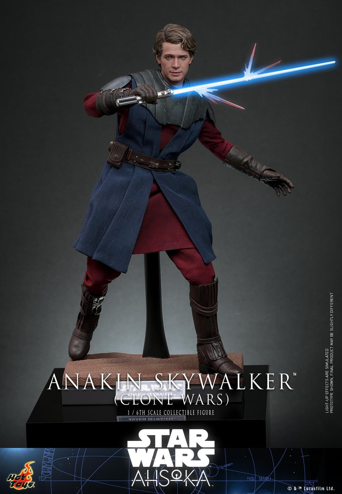 Preventa Figura Anakin Skywalker (Clone Wars) - Star Wars: Ahsoka ™ marca Hot Toys TMS129 escala 1/6